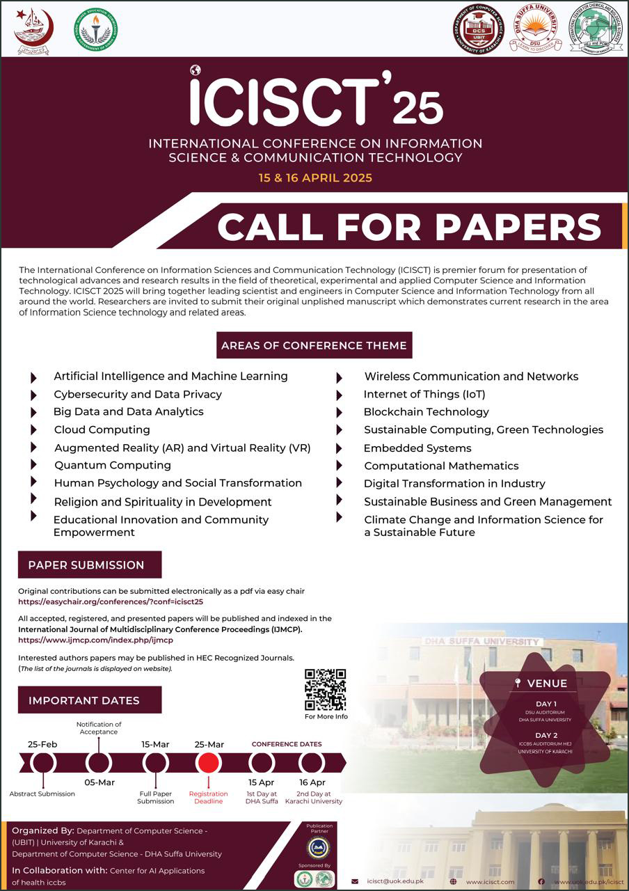 					View Vol. 2 No. 1 (2025): Conference Proceedings ICISCT'25
				